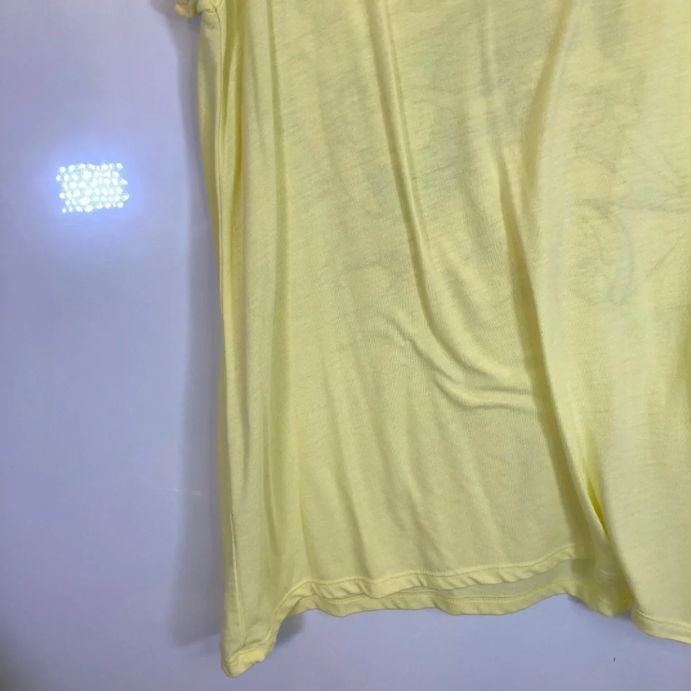 Beauty and the Beast Shirt YOUTH Sz XL Yellow Short Sleeve Glitter Disney